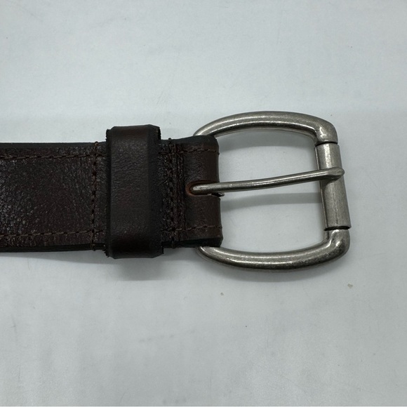 REMO TULLIANI Genuine Leather Belt Brown Career Office Designer #20457 Men Sz 42 - Picture 5 of 9